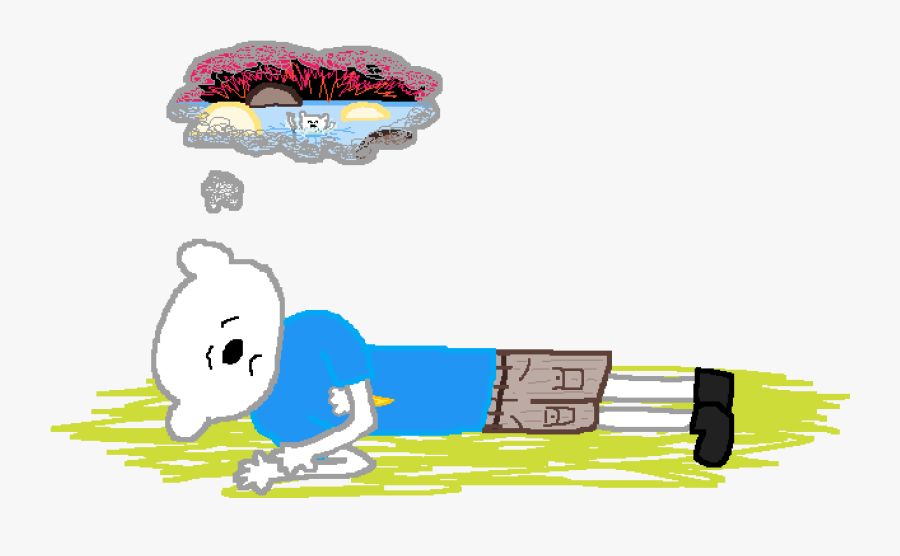 Bear Dreaming Nightmare - Cartoon, Transparent Clipart