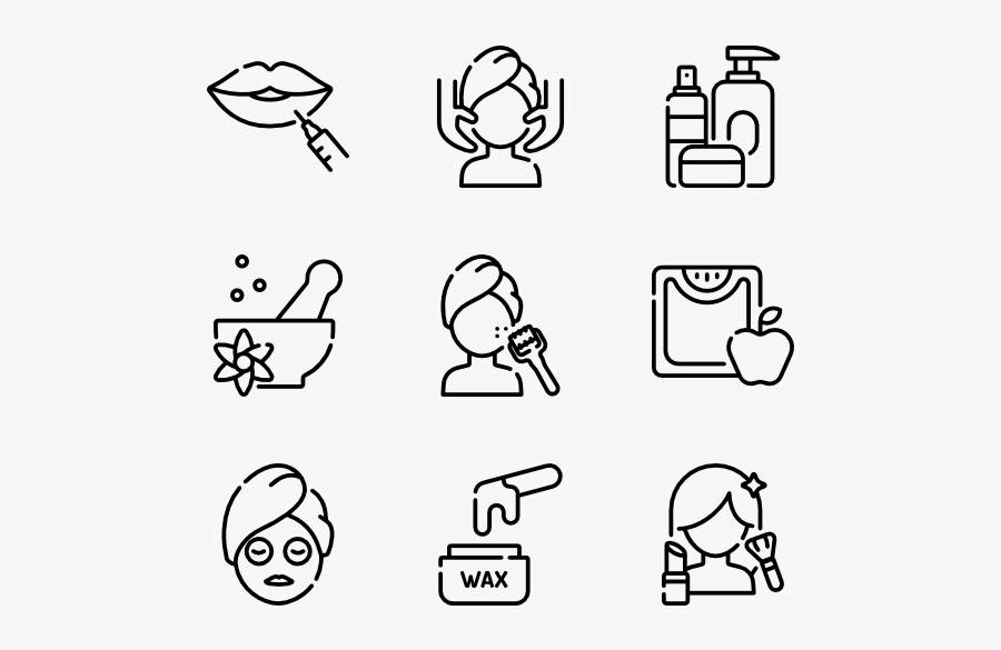 Hairdressing And Esthetics - Esthetic Icon, Transparent Clipart