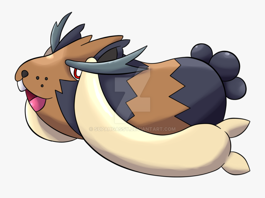 Clip Art Freeuse Furnea The Pig Pokemon - Pokemon Based On A Guinea Pig, Transparent Clipart