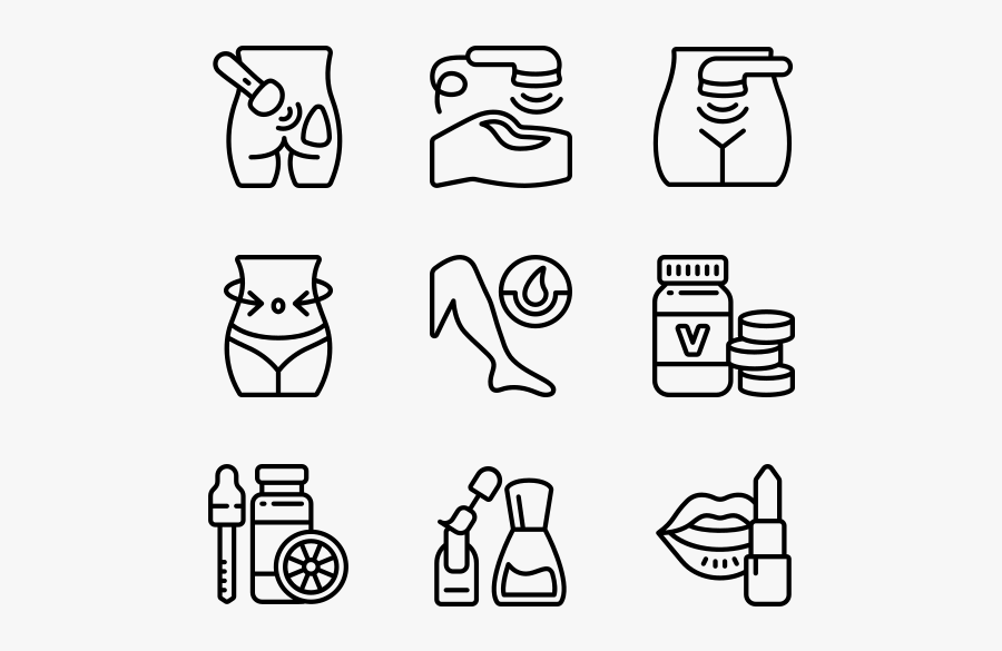 Cosmetology - Webdesign Icons, Transparent Clipart