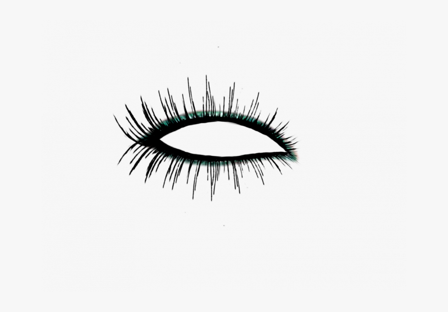 Eye Outline With Eyelashes, Transparent Clipart