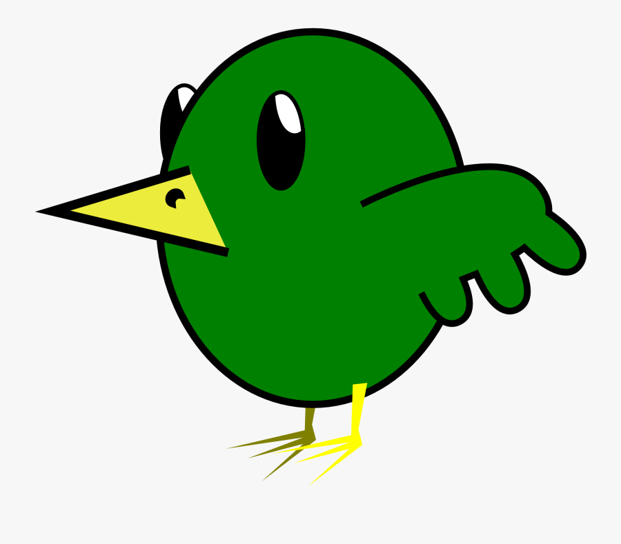 Transparent Dove Clipart Png - Green Bird Cartoon, Transparent Clipart