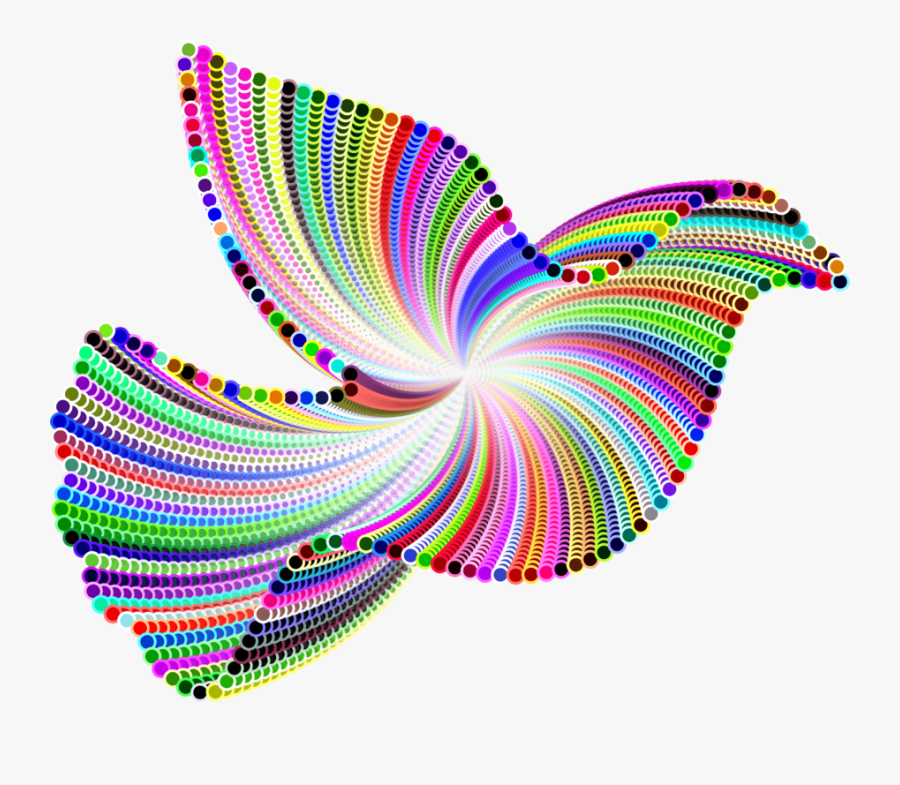 Line,spiral,pigeons And Doves - Doves As Symbols, Transparent Clipart