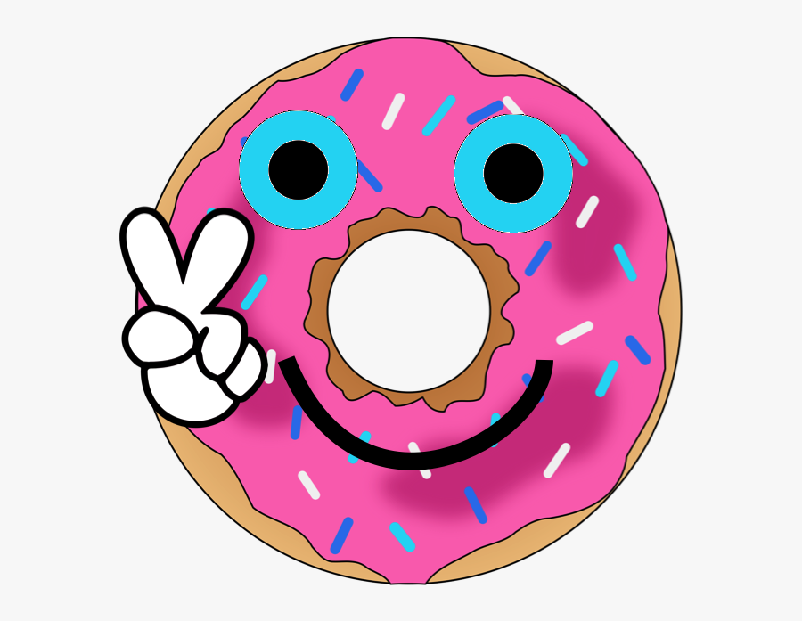 Mega Donut - Transparent Pink Donut Png, Transparent Clipart