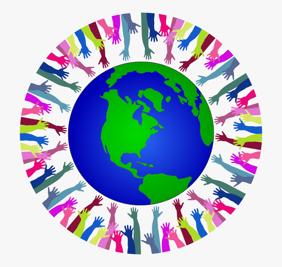 Area,purple,globe - Hands In Circle Png, Transparent Clipart