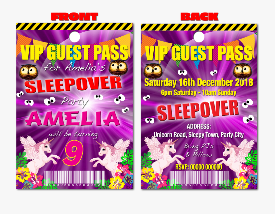 Transparent Pajama Party Clipart - Flyer, Transparent Clipart