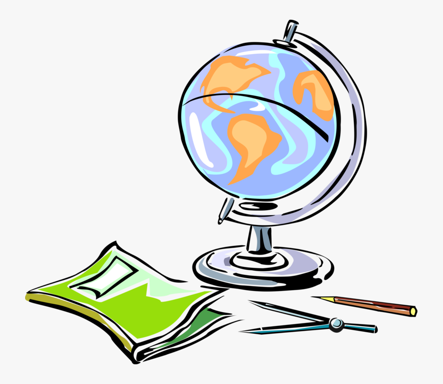 Vector Illustration Of School Classroom Geography World - Vetores Geografia Png, Transparent Clipart