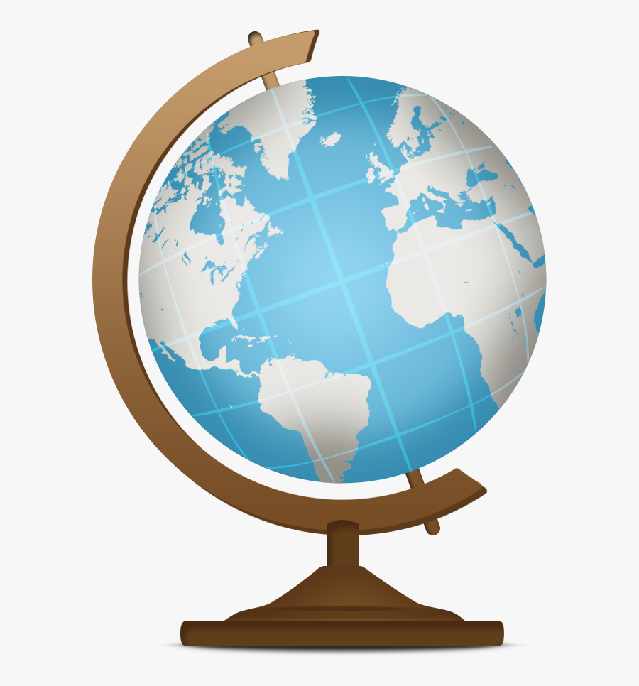 Globe Geography Clipart Computer Icons Clip Art - Globe On Stand Clipart, Transparent Clipart