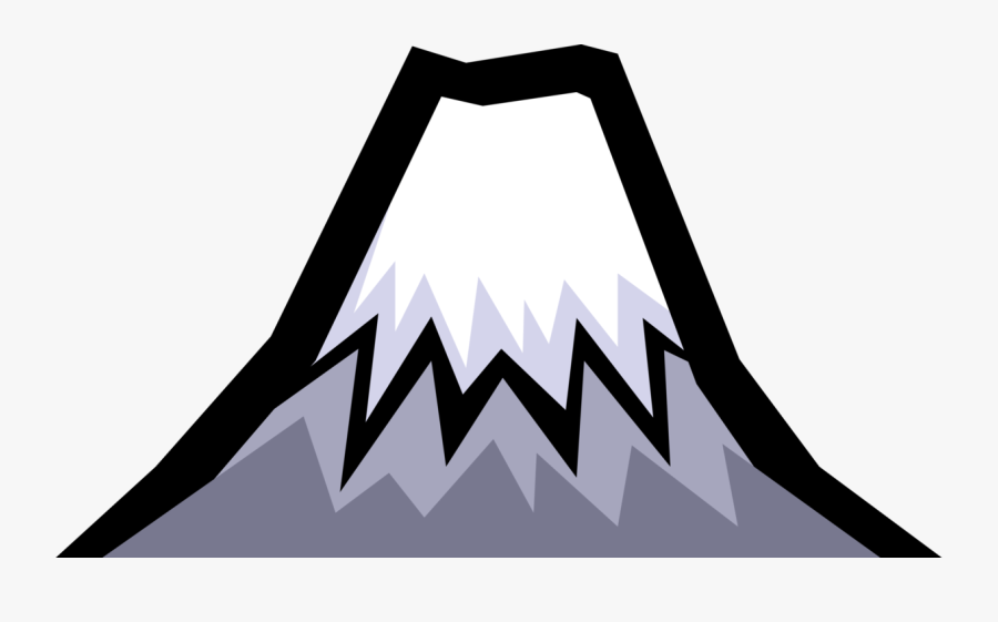 Transparent Mountain Peak Png - Mt Fuji Clip Art, Transparent Clipart