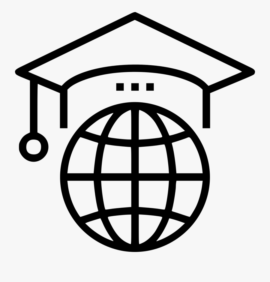 Transparent Geography Clipart Black And White - Study Abroad Icon Png, Transparent Clipart