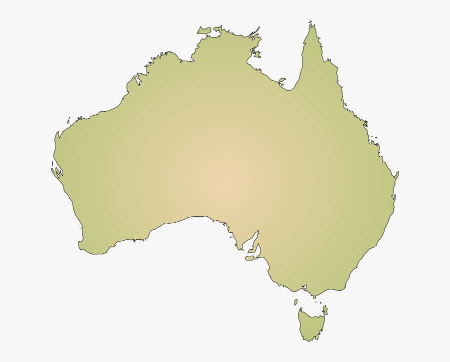 Australia Continent Geography Map Cartography - Red Australia Map, Transparent Clipart