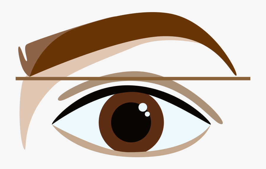 Eyebrows Cartoon, Transparent Clipart