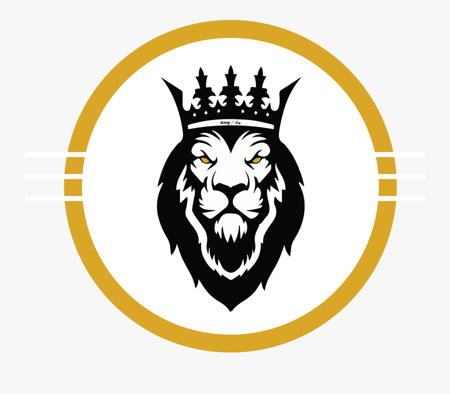 Clip Art King Co Studio Calgary - Lion With Crown Logo Png , Free