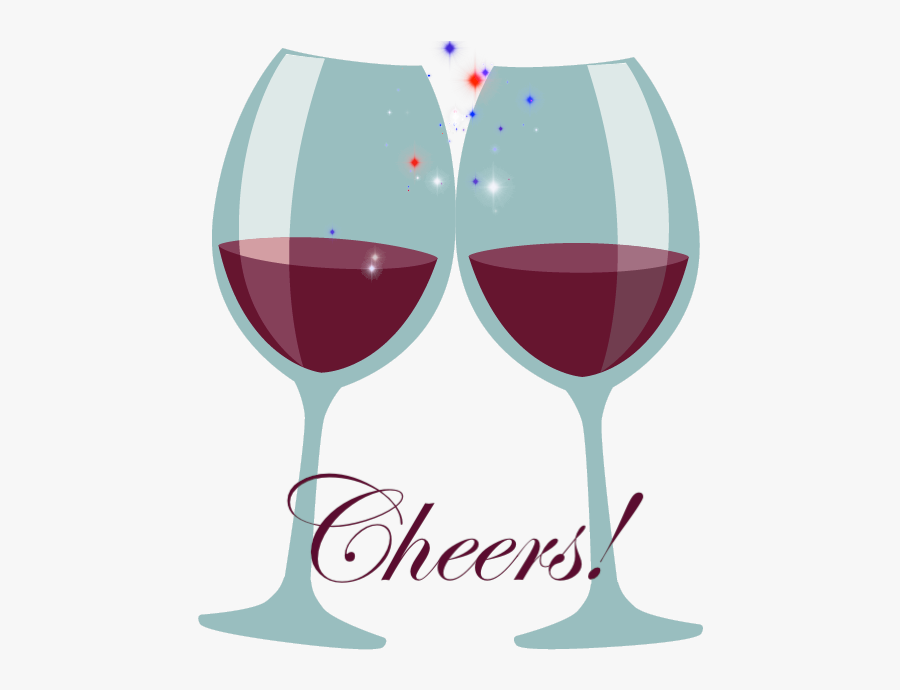 Graphic Celebration On Behance - Wine Glasses Cheers Clipart, Transparent Clipart