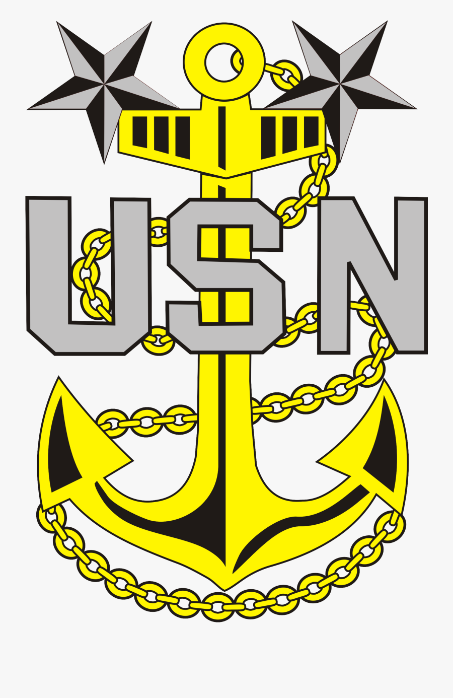 United States Navy Anchor, Transparent Clipart