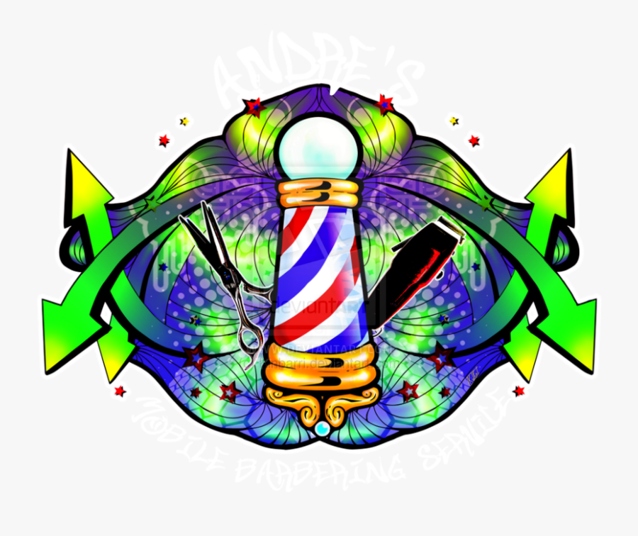 Barber Shop Logo By Kinbarri On Clipart Library - Clip Art Barber Shop Logo, Transparent Clipart