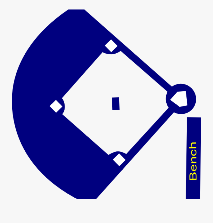 Baseball Field Clipart Baseball Field Navy Clip Art - Estadio De Beisbol Vector, Transparent Clipart