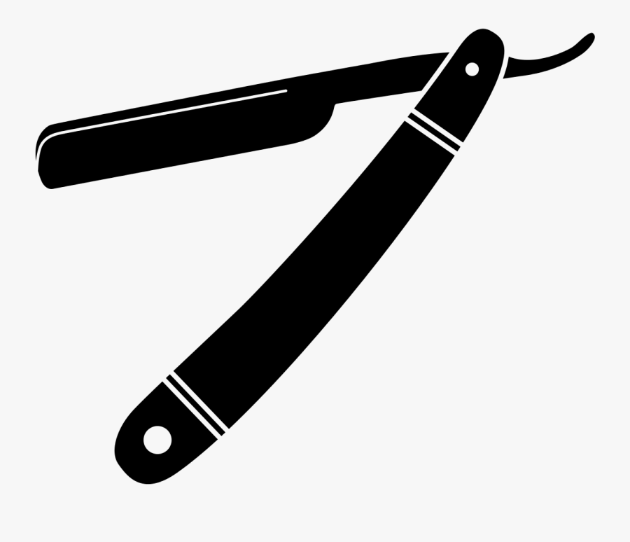 Barber - Straight Razor Transparent Background, Transparent Clipart