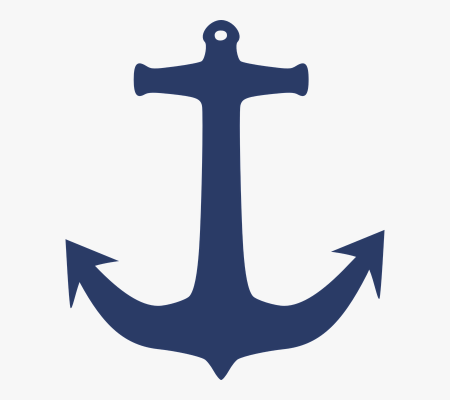 Navy Blue Anchor Clipart, Transparent Clipart
