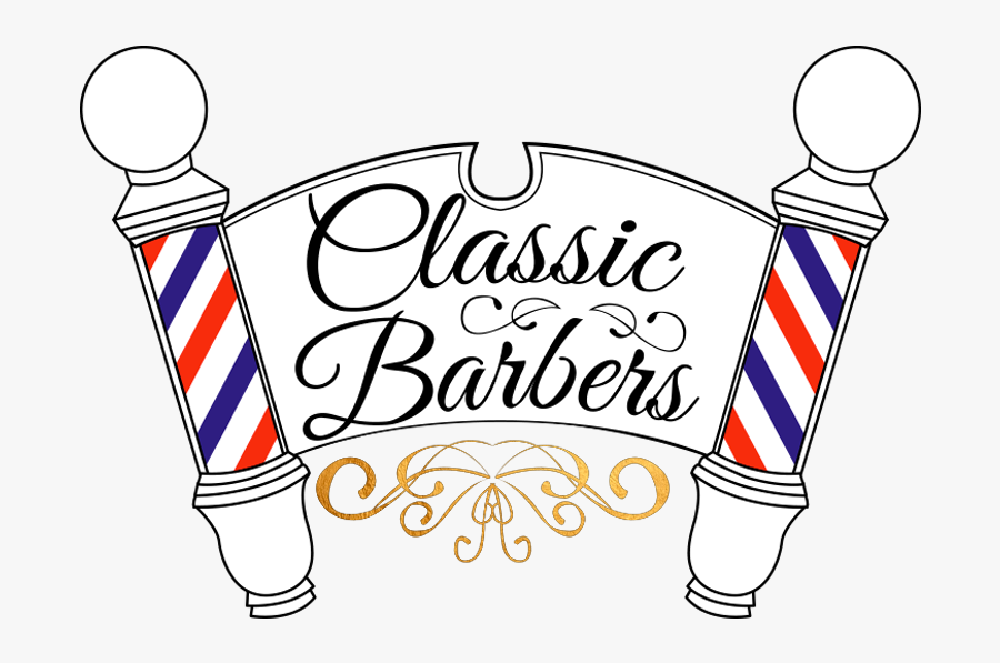 Transparent Straight Razor Clipart - Classic Barber Shop Logo, Transparent Clipart