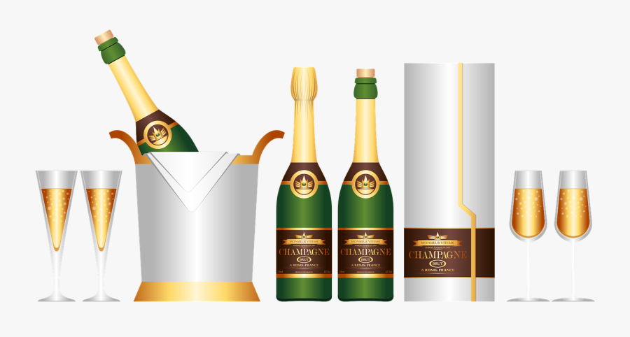 Champagne Champagne Bottle Png Image - ภาพ Png เครื่อง ดื่ม, Transparent Clipart