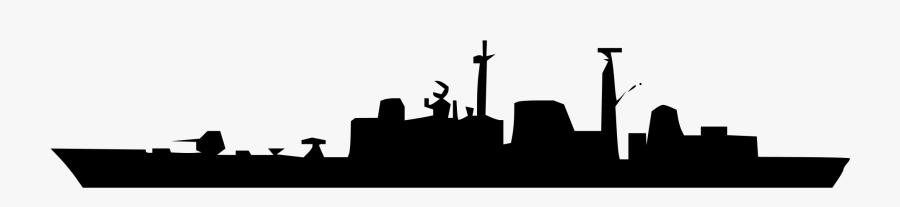Fileroyal Navy Type 42 Destroyer Batch 3 Silhouette - Type 42 Destroyer Silhouette, Transparent Clipart