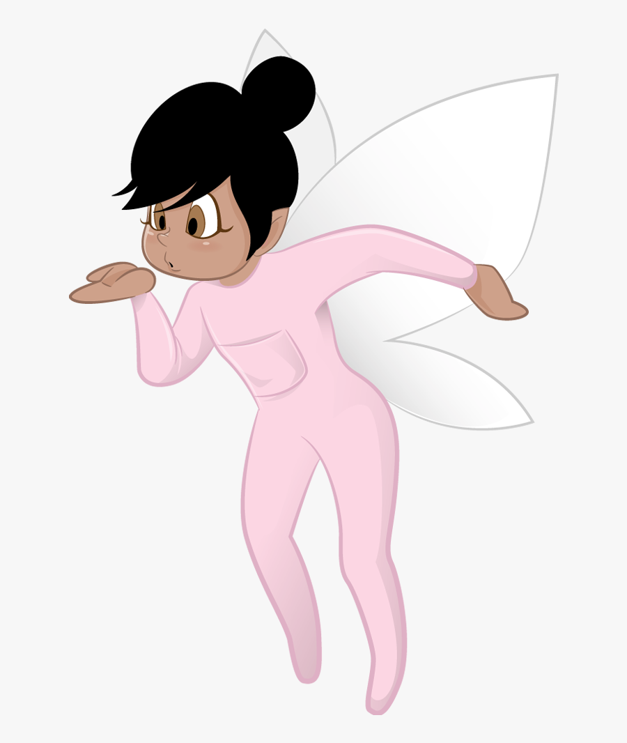 Tooth Fairy Tyke Girl Dark Skin - Black Tooth Fairy Png, Transparent Clipart