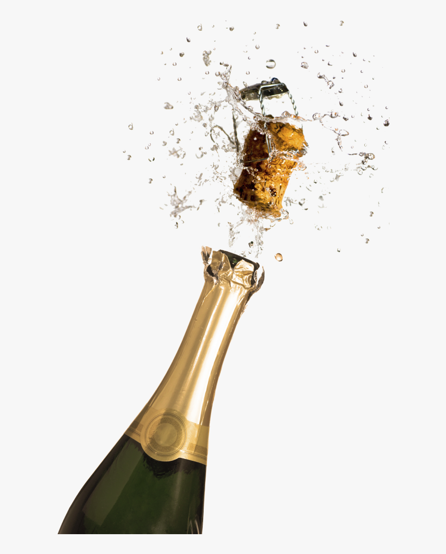 Pin Champagne Clip Art Transparent - Champagne Bottle Pop Png, Transparent Clipart