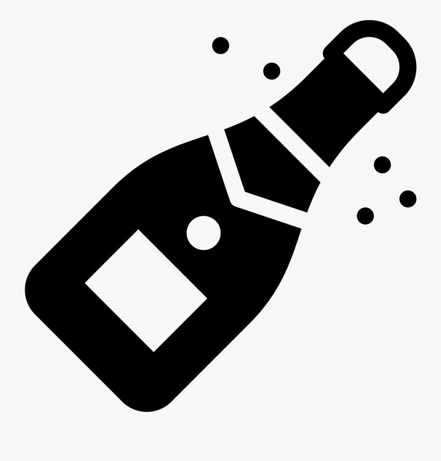 Clipart Library Stock Filled Icon Free Download - Champagne Bottle Icon Png, Transparent Clipart