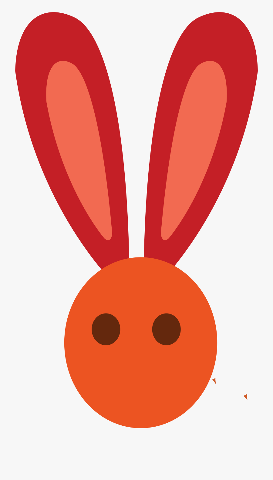 Transparent Bunny Ears Clipart - Red Ear Rabbit, Transparent Clipart