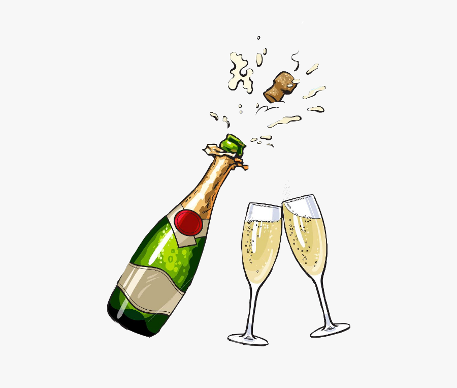 Champagne Bottle Clipart , Png Download - Champagne Clipart, Transparent Clipart