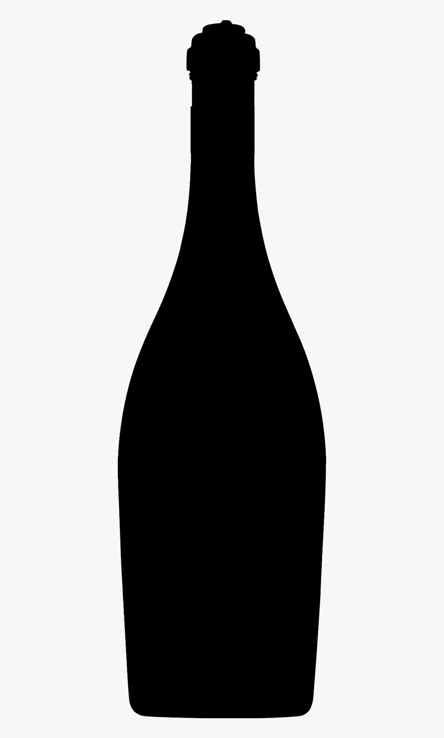 Champagne Silhouette Png - Vase, Transparent Clipart