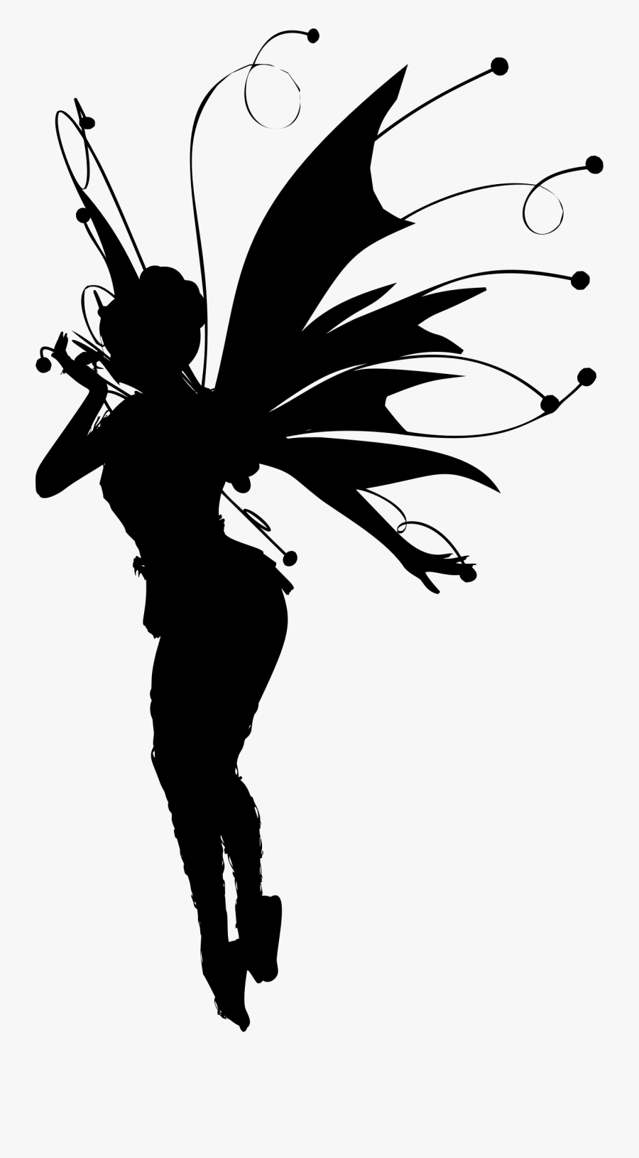 Collection Of Free Fairy Svg Garden Silhouette - Flying Fairy Silhouette Png, Transparent Clipart