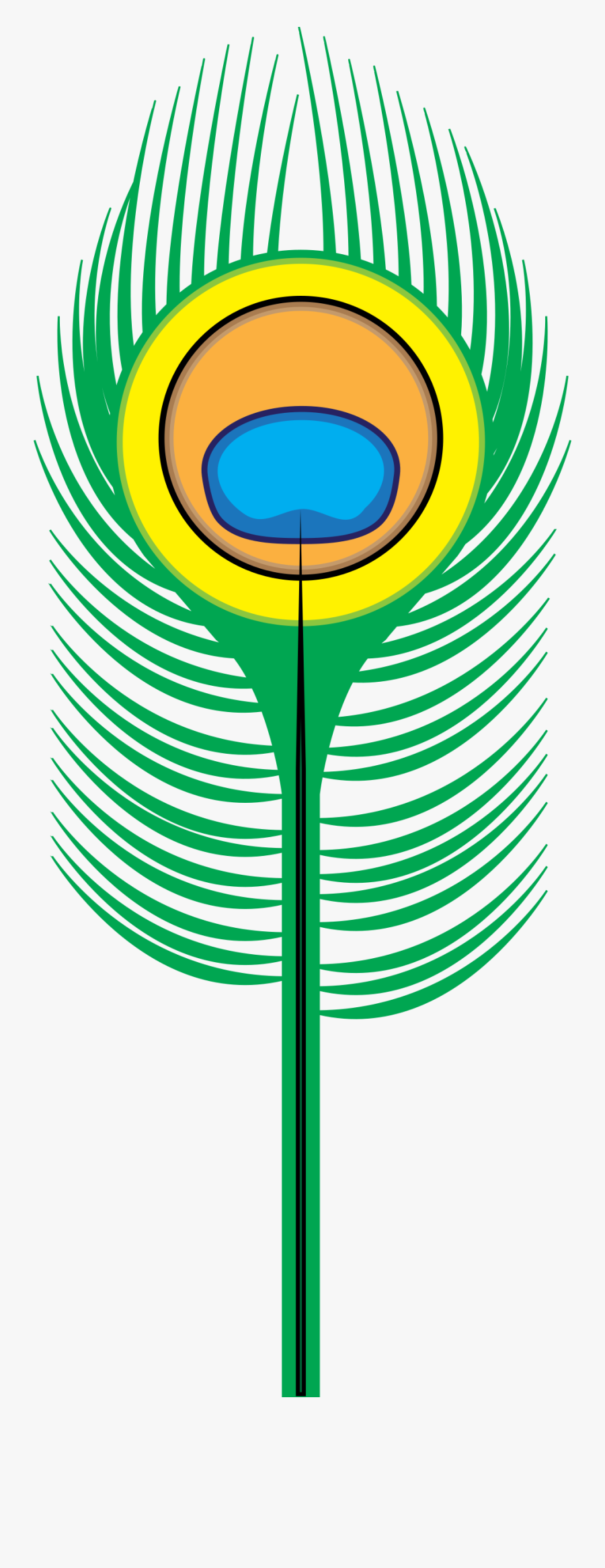 Peacock Feather Feather Bird Free Picture - Clip Art Peacock Feathers, Transparent Clipart