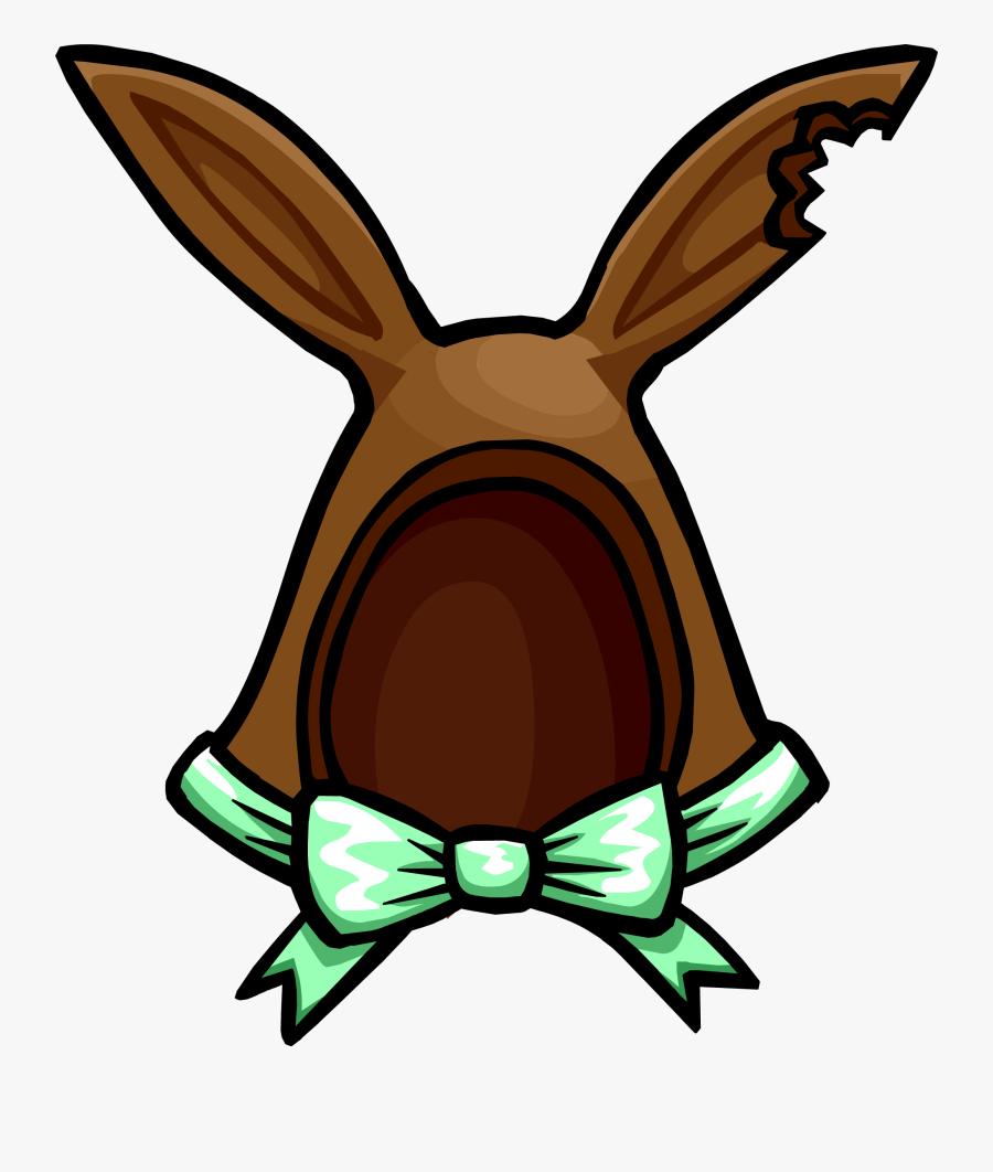 Transparent Rabbit Ears Png - Penguin With Bunny Ears, Transparent Clipart