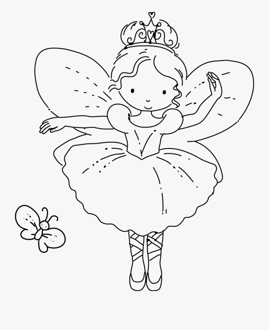 Adult Printable Tooth Fairy Coloring Pages Disney Fairies - Simple Fairy Coloring Pages, Transparent Clipart