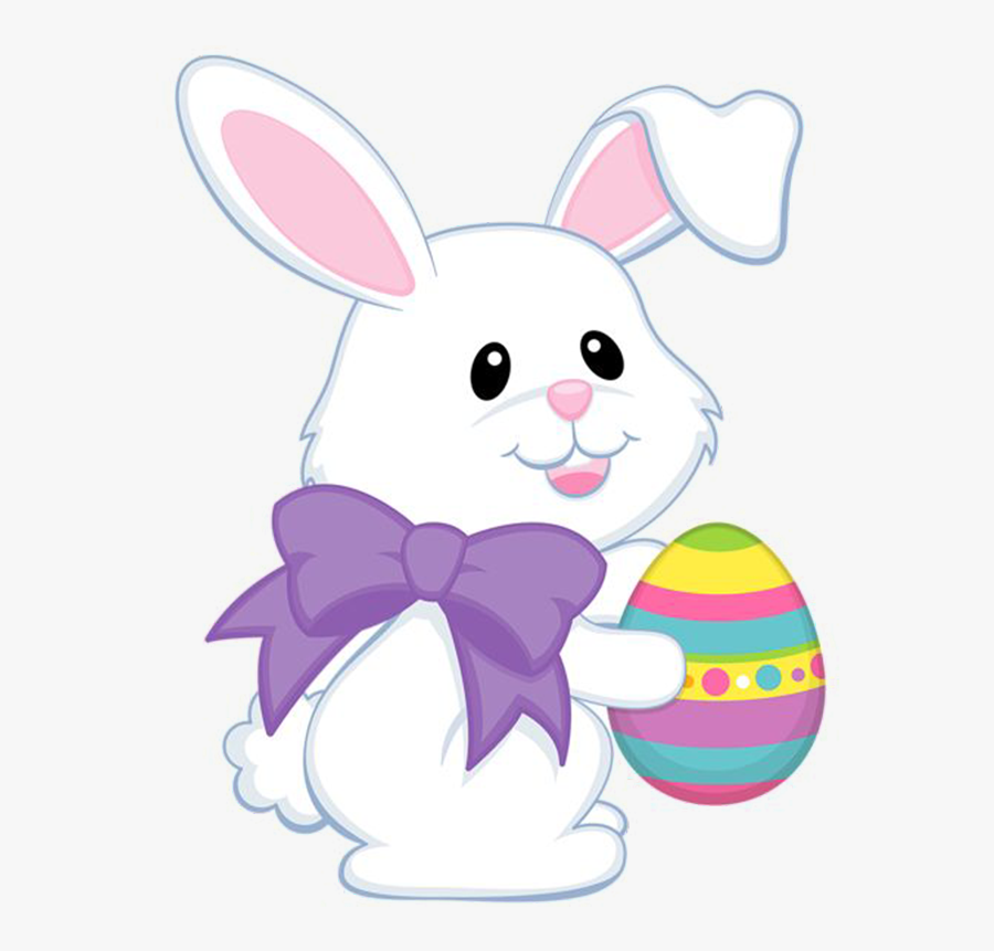 Easter Cute Clipart - Cute Easter Bunny Cartoon, Transparent Clipart