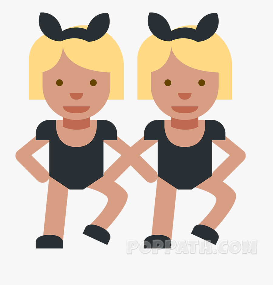 You Are Done With Your Bunny Ears - Twitter Emoji Women With Bunny Ears, Transparent Clipart
