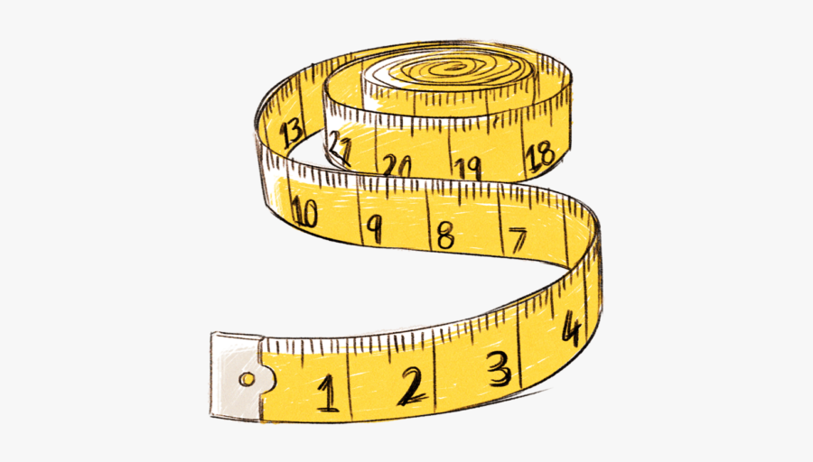 Tape Measures Measurement Measuring Instrument Clip - Measuring Tape Vector Png, Transparent Clipart