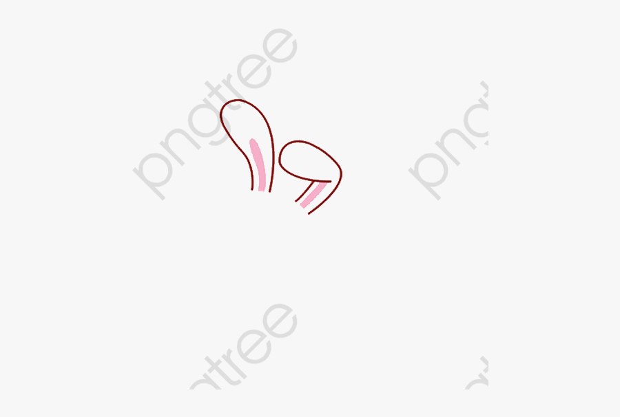 Rabbit Ears - Calligraphy, Transparent Clipart