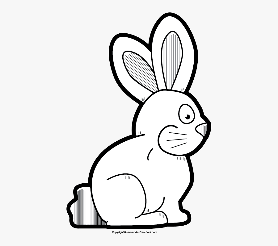 Chocolate Bunny Clipart Black And White, Transparent Clipart