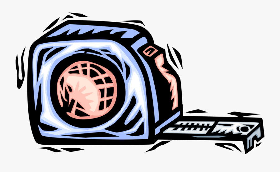 Vector Illustration Of Tape Measure Or Measuring Tape, Transparent Clipart