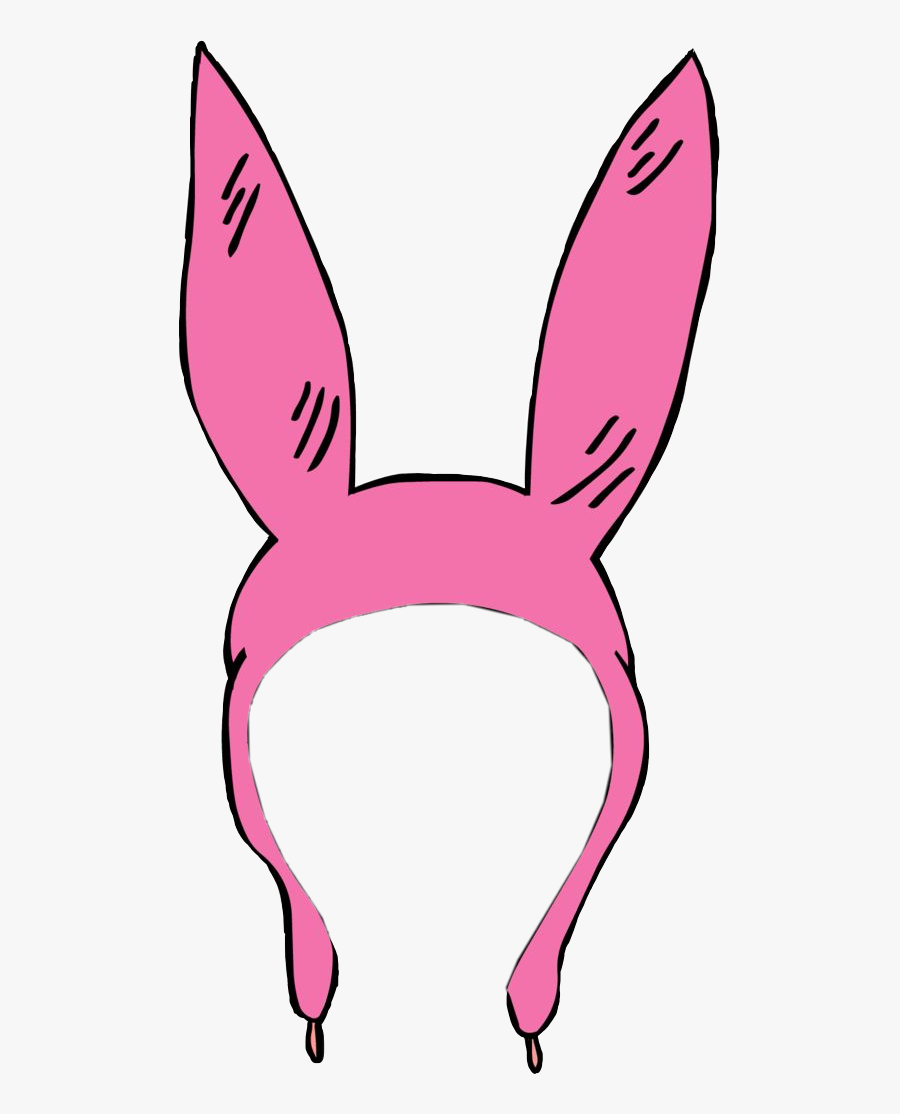 #bobsburger #louise #bunnyears #hat #bunnyhat #pink - Clip Art Louise Belcher Hat, Transparent Clipart