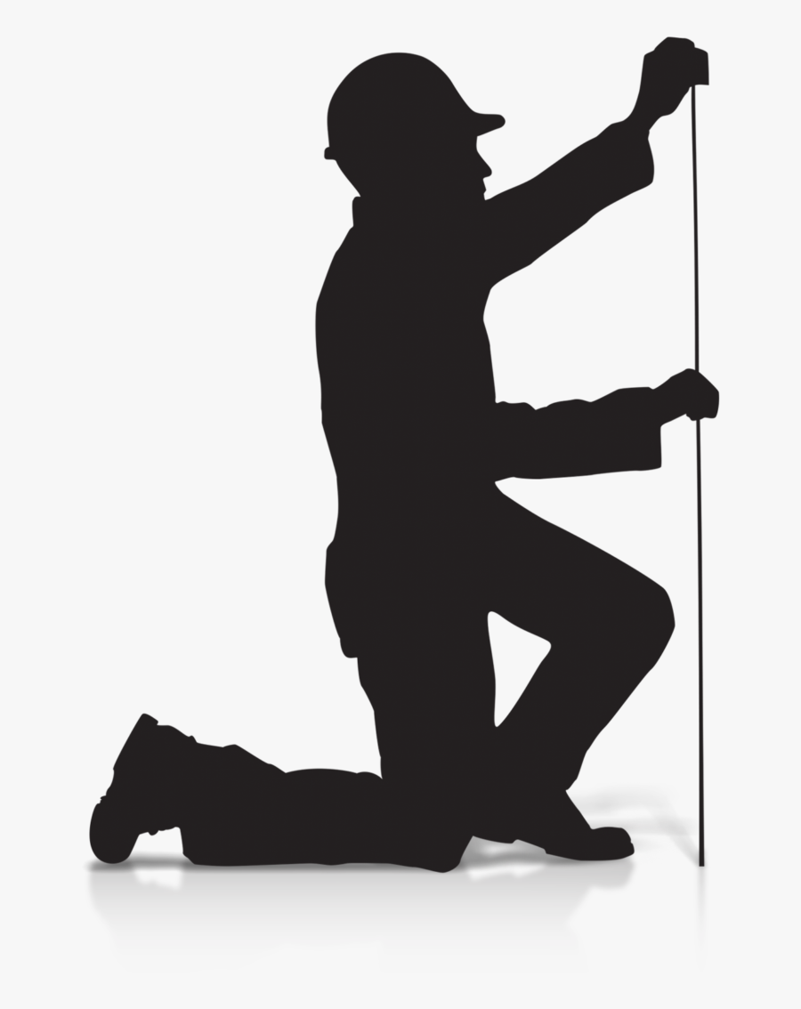 Silhouette Measurement Architectural Engineering Clip - Engineer Measuring Clip Art, Transparent Clipart
