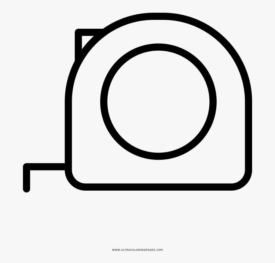 Tape Measures Drawing Tool Ruler Measurement - Vector Line Art Measuring Tape, Transparent Clipart