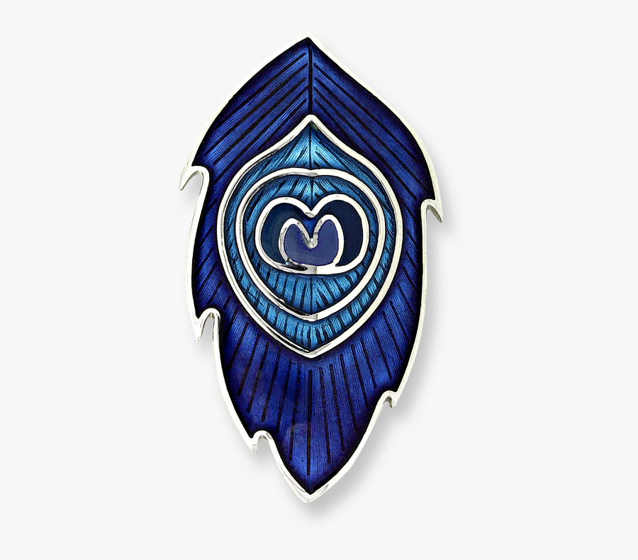 Nicole Barr Designs Sterling Silver Peacock Feather, Transparent Clipart