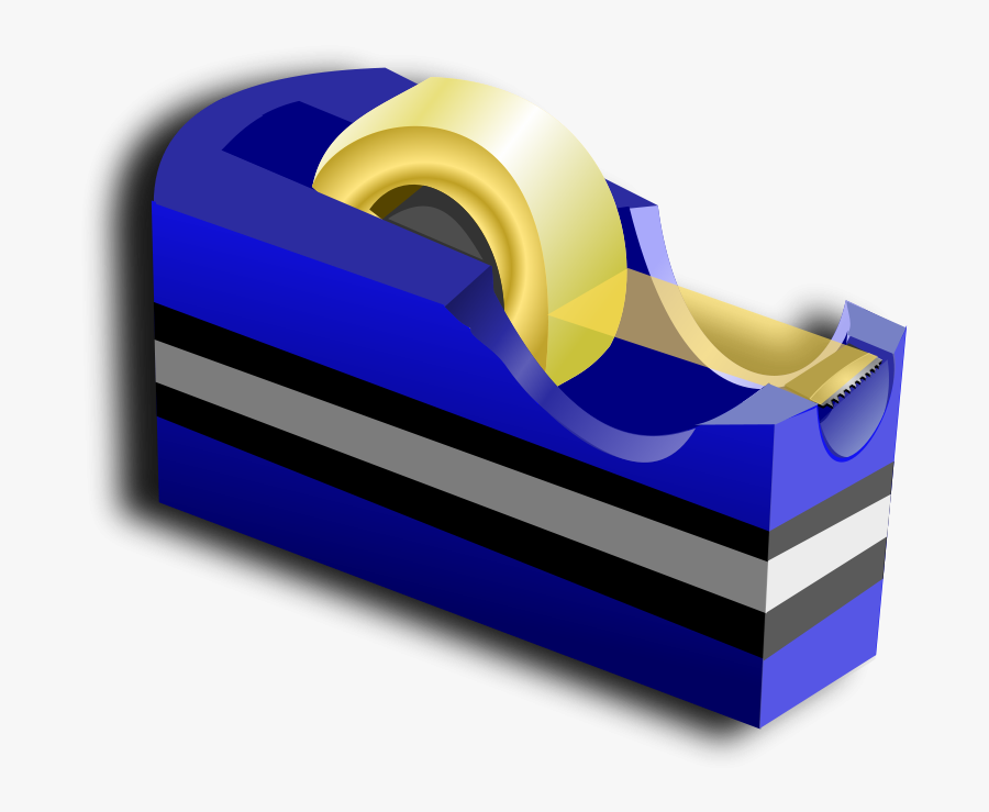 Tape Dispencer - Cinta Adhesiva De Oficina, Transparent Clipart