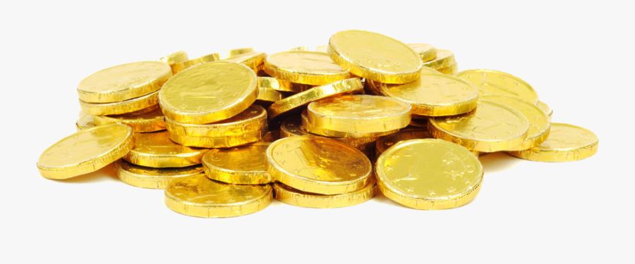 Chocolate Coin Gold Coin Christmas - Transparent Background Gold Coin Png, Transparent Clipart