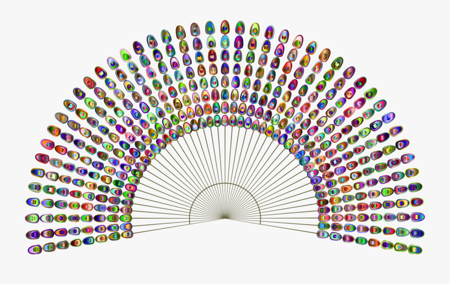 Feather,hand Fan,line - Ajanta Designer Wall Clock, Transparent Clipart