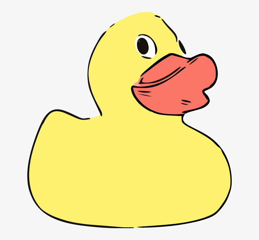 Rubber Duck Vector Graphic Art Free Vector Silhouette - Duck, Transparent Clipart